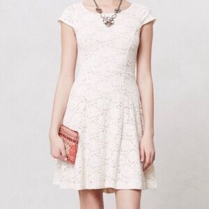 Anthropologie Maeve Dayflower Lace Dress